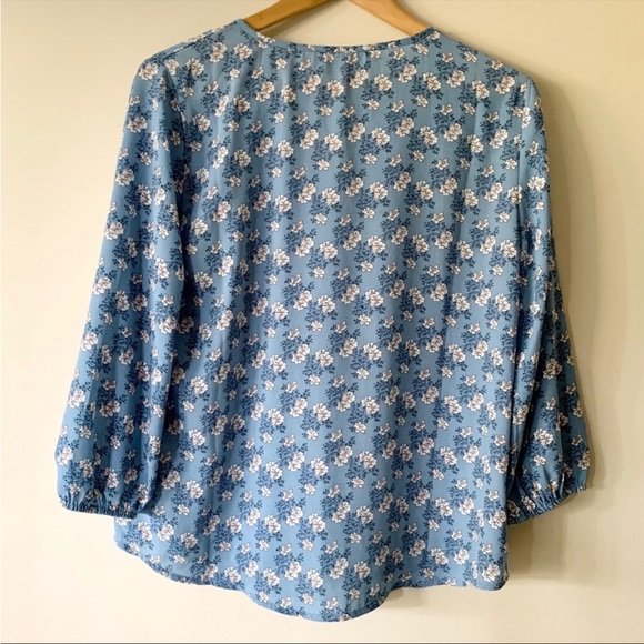 CLOSING SALE! 
Collective Concepts | Blue Floral Tunic - Picture 2 of 3